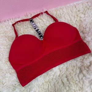 PINK Victoria's Secret Red Racer Back Sports Bra